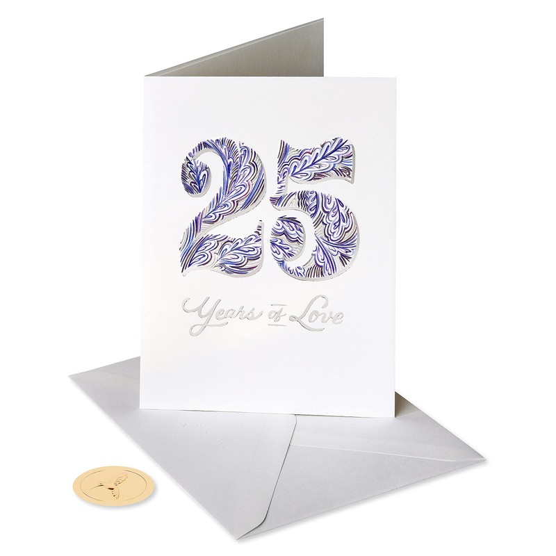 Papyrus 25th Anniversary Card for Couple (Unforgettable Moments)