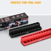 GOOACC 1/4" Magnetic Socket Organizer Set, 2-Piece Metric & SAE