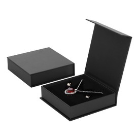 Bssay Jewelry Storage Box, 20 Pack Jewelry Gift Boxes with Cotton Filled and Lids, 3.9x3.9x1.1inch, Black