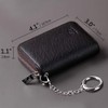 FurArt Credit Card Wallet, Zipper Card Cases Holder for Men