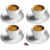 Cusinox White Porcelain Espresso Cup Sets for Espresso Coffee, 2