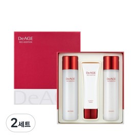 Charmzone DeAge Red Addition Classic Skincare Set Exclusive Gift Box, Set of 2 / 참존 디에이지 레드 애디션 클래식 스킨케어 세트 전용 기프트 박스, 2세트