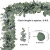 Winlyn 5.9' Long Faux Silver Dollar Eucalyptus Leaves Greenery Artificial