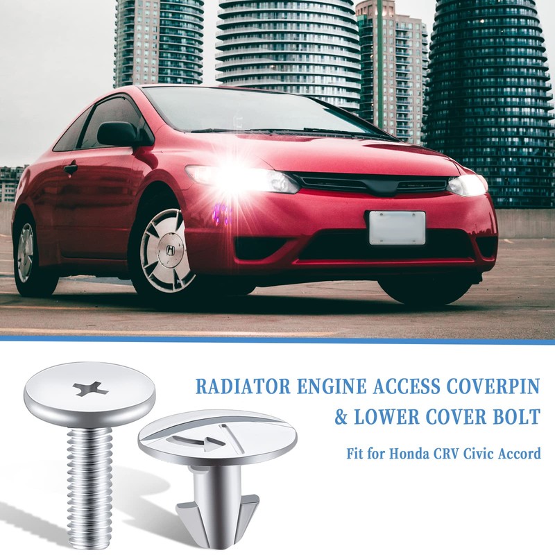 BERNOI 15pcs Lower Engine Shield Cover Bolt Kit, Including 6pcs