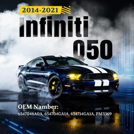 ARANA Hood Struts Shocks for Infiniti Q50 2014-2021, Front Bonnet Lift Strut Support Fits 14-21 Infiniti Q50 Base/Hybrid/Inspiration/Perfection/Premium/Seduction/Sport Models, OE#65470-46A0A, 2 Pcs