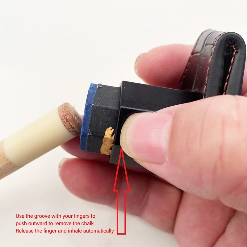 VGEBY Billiard Chalk Holder, Magnetic Pool Cue Chalk Holder, Portable