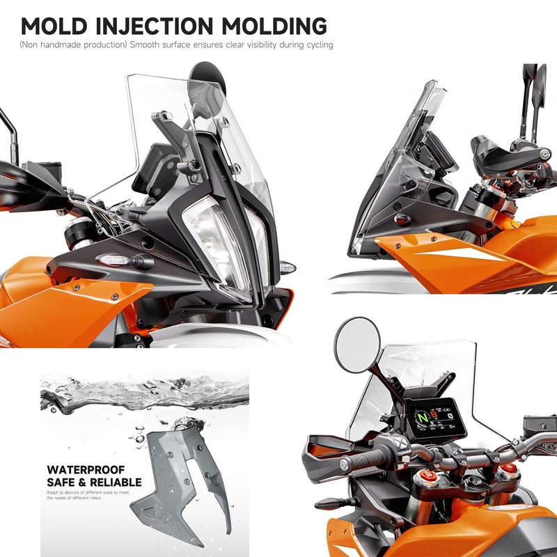FWXEOZ Motorcycle Windshield Deflectors for 790ADV 890 ADV Adventure 2023-2025,