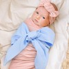 Man Fai Sky Newborn Swaddle Sash, Soft Cotton Bow Decorative
