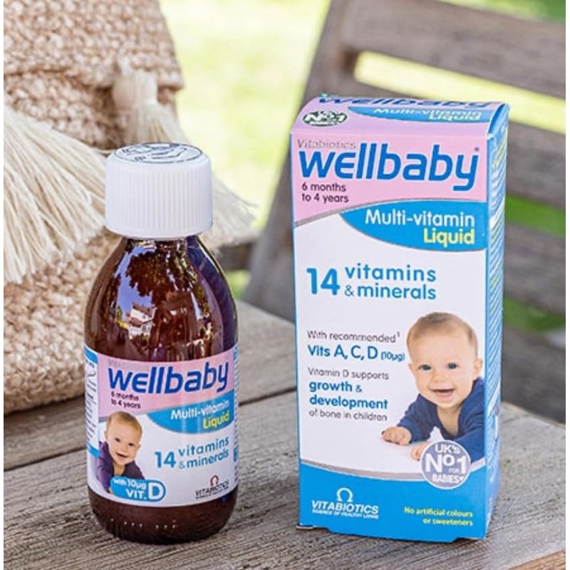 4 Bottle Multipack Vitabiotics Wellbaby Multivitamins