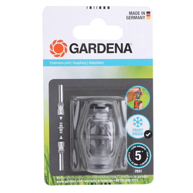 GARDENA Hose Extension Joint ~ Hose Extension Fitting 02931-20 for