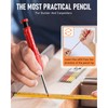 Nicpro 5 Pack Carpenter Pencil with Sharpener, Mechanical Pencils Set