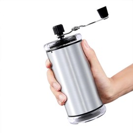 Portable Hand Manual Coffee Grinder Coffee Bean Burr Mill Hand Crank for Camping Hiking Traveling Business Travel