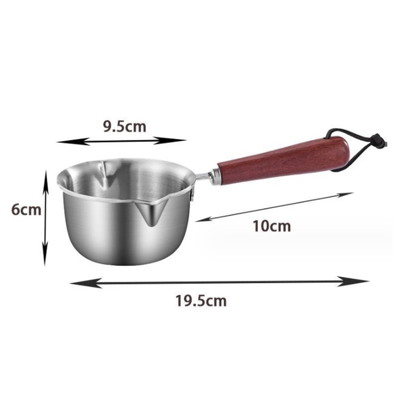 Mini Oil Warmer Pot Stainless Steel Butter Melting Milk Warmer