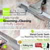 Pet Hair Carpet Rake - Multi-Surface Brush & Broom for