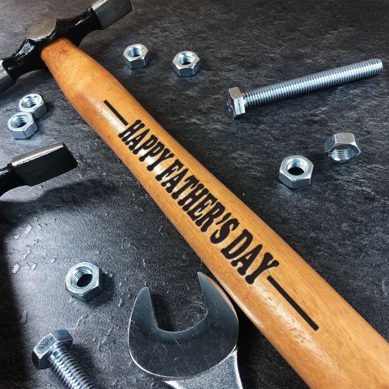Engraved Hammer for Fathers Day Gift for Dad from Daughter