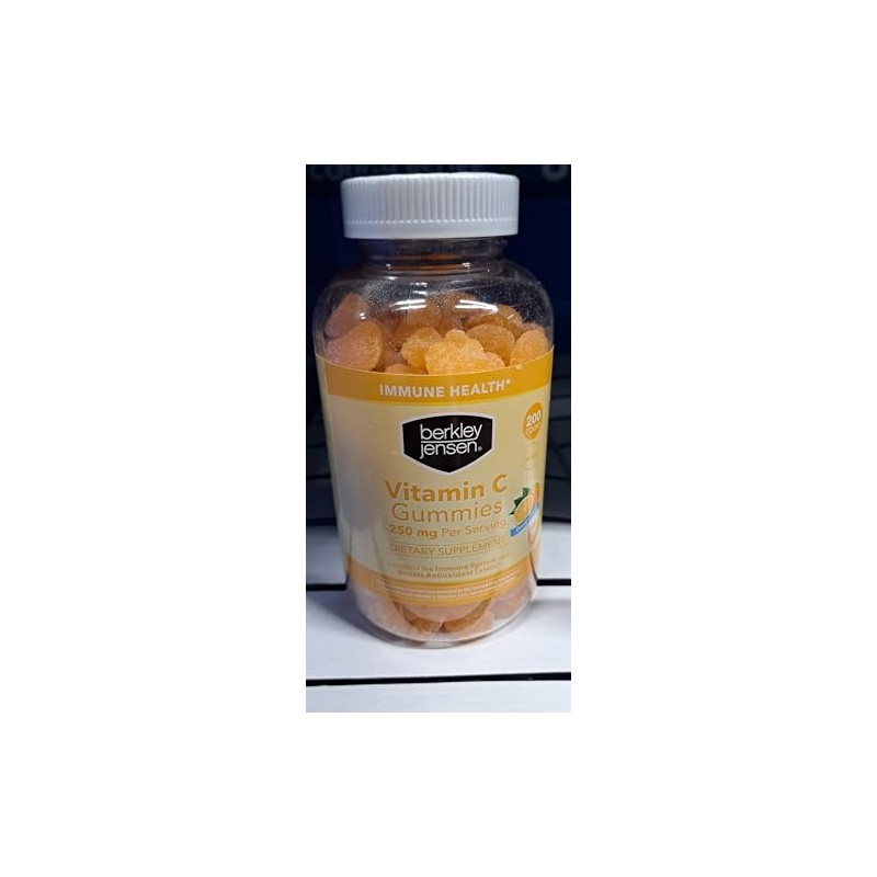 berkley jensen Vitamin C Orange Gummy, Orange Flavor 250 mg