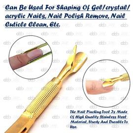 DDP C-Curve Nail Pinching Tool Magic Wand Acrylic Gel Tips Multi-Function Young Gold