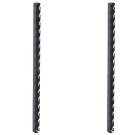 SWOMMOLY Wall Mounted Rack for Rails Shelf Brackets Stanchions, Black