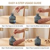 5oz/150ml Empty Glass Reed Diffuser Bottle (Clear Blue)