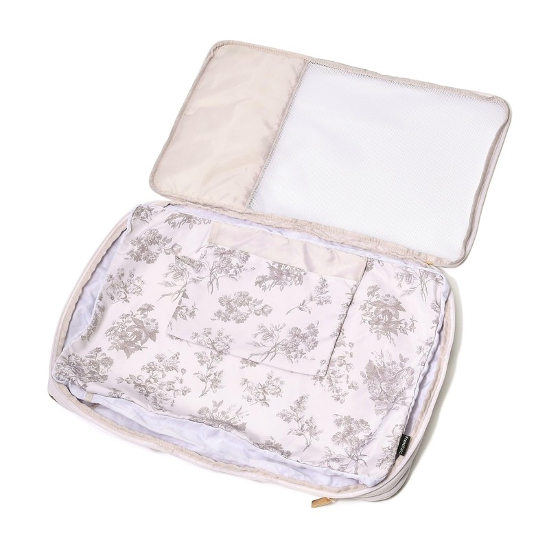 Francfranc Classic Flower Compression Organizer Large Light Pink
