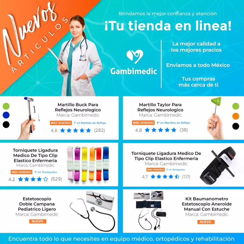 Gambimedic Martillo Buck Para Reflejos Neurologico Gambimedic Color