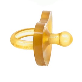 Simply Rubber Pacifiers - Preemie - Shorter Nipple (Less Gagging) - Small Newborn (0-6 mos) - Breastfed Babies - Rounded Nipple - 100% Natural Rubber - Easy to Clean - One-Piece Design