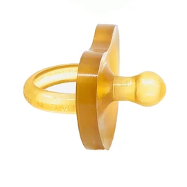 Simply Rubber Pacifiers - Preemie - Shorter Nipple (Less Gagging) - Small Newborn (0-6 mos) - Breastfed Babies - Rounded Nipple - 100% Natural Rubber - Easy to Clean - One-Piece Design