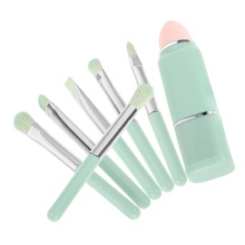 WOONEKY Complete Makeup Routine Set Soft Bristles Travel Makeup Brushes for Women