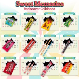 RETRO CANDY YUM ~ 1973 52nd Birthday Gift Box Mix Nostalgic Candy from Childhood for 52 Year Old Man or Woman Born 1973 Jr