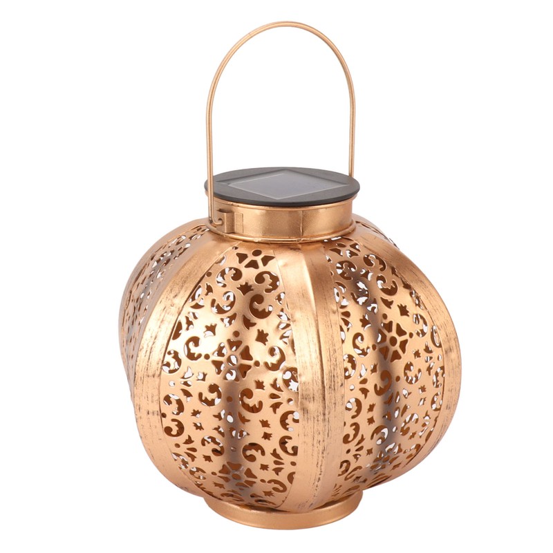 Solar Lanterns Iron Art Decorative Waterproof Outdoor Hanging Solar Lights