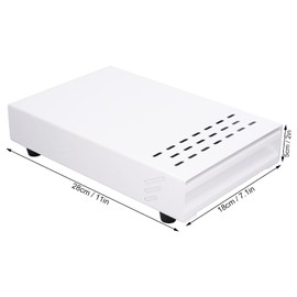 Fdit Stainless Steel Coffee Knock Box Drawer Thickened Coffee Powder Box for Household Shop Coffee Machine Accessories(white)
