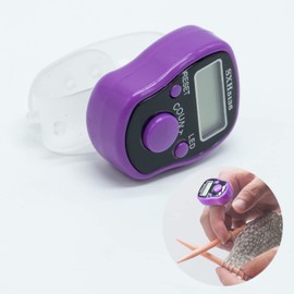 Purple Knit Counter Knitting Crochet Stitch Marker Row Counter,Finger Digital Counter,Stitch counters for Crocheting,Finger Counter