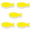 Marna Fish Sponge, Set of 5 (Light Yellow) R450LY
