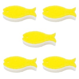 Marna Fish Sponge, Set of 5 (Light Yellow) R450LY