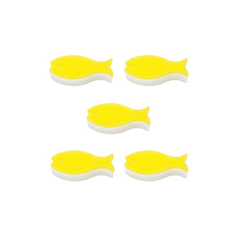 Marna Fish Sponge, Set of 5 (Light Yellow) R450LY