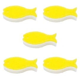 Marna Fish Sponge, Set of 5 (Light Yellow) R450LY