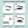 FADVAN False Eyelashes Clusters Pack of 280 60D Mix 9-16