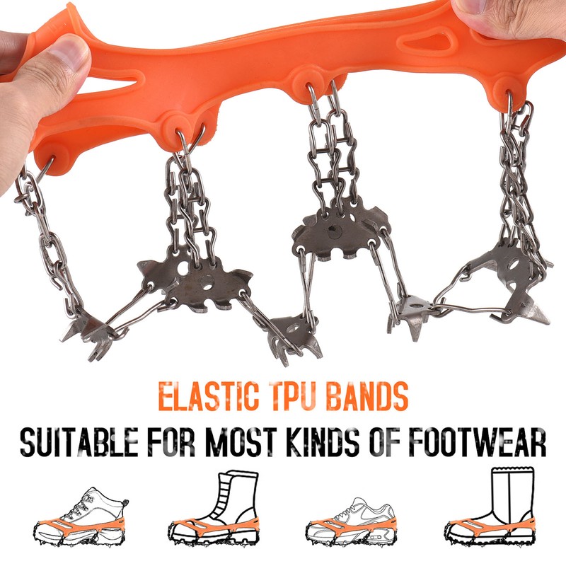 32-Tooth Ice Claw Stainless Steel Anti-Slip Shoe Cover Snow Anti-Slip