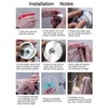 4PCS Bathroom Towel Hooks, Wall Mounted Coad Robe Clothes Hook,