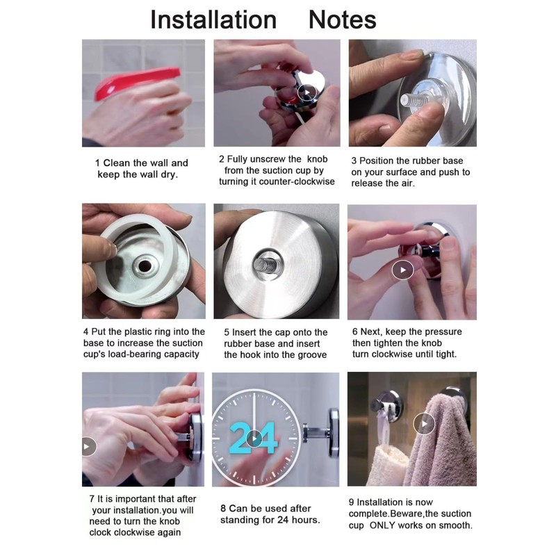 4PCS Bathroom Towel Hooks, Wall Mounted Coad Robe Clothes Hook,