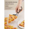 XingCRYao Pizza Cutter and Server, Stainless Steel Blade, Soft Grip
