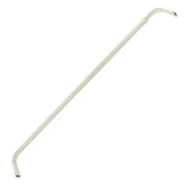 Graber Single Standard Lock Seam Curtain Rod, 48 to 84-Inch Adjustable Width, 3 1/2-Inch Projection, White