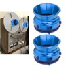 1 Pair NAB Hub Adapters Polished Aluminum Alloy Universal Loading