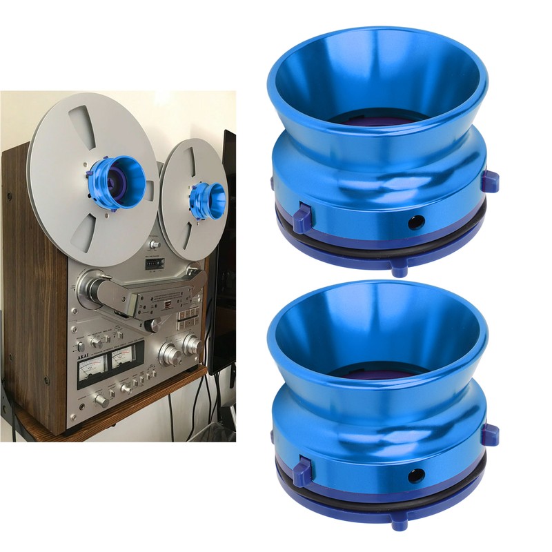 1 Pair NAB Hub Adapters Polished Aluminum Alloy Universal Loading