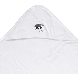 Azeeda 'Badger on his night walk' Baby Hooded Towel (HT00022999)
