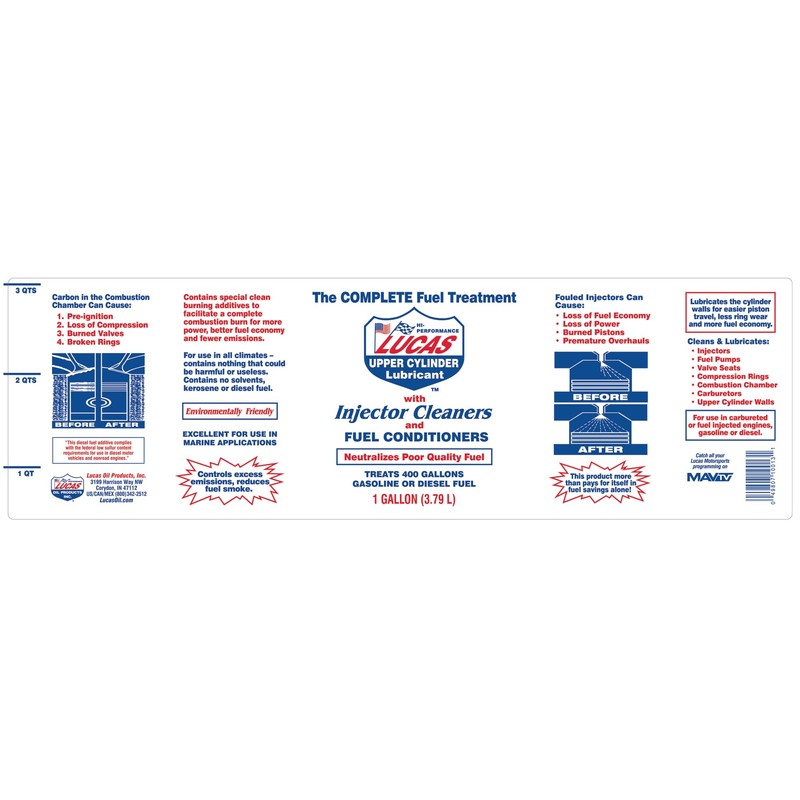 Lucas Oil 10013 Fuel Treatment - 1 Gallon