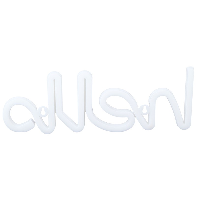 LED Neon Sign Hello Letters Neon Light Wall Decor for