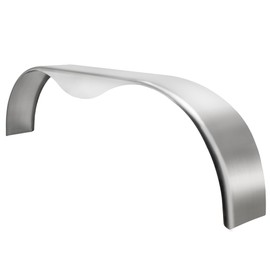 RecPro Trailer Aluminum Tandem Fender | Smooth & Diamond Plate Material | Made in USA (Smooth, 10" x 72" x 20")