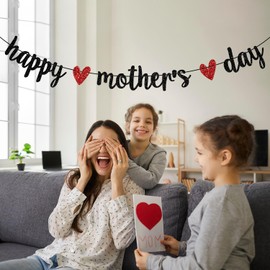 Happy Mother's Day Banner, Best Mom Ever/Super Mom, Feliz Dia Mama, Mother's Day/Birthday Party Decorations