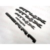 Auto 5PCS Grill Doors Rear Matte Black AT4X OVERLAY Emblem